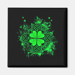 Keltischer Knoten Irisches Shamrock Drei-Blatt-Kle Magnet