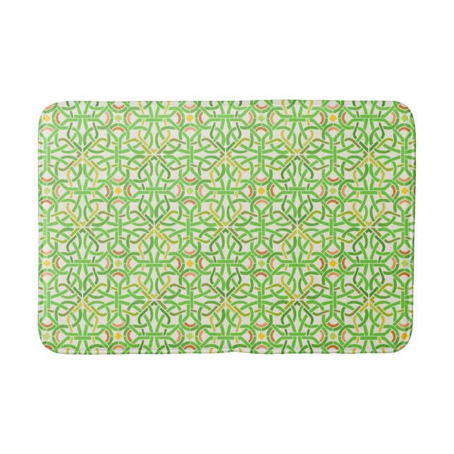 Keltischer Knoten modernes Basketweave Badematte (Vorderseite)