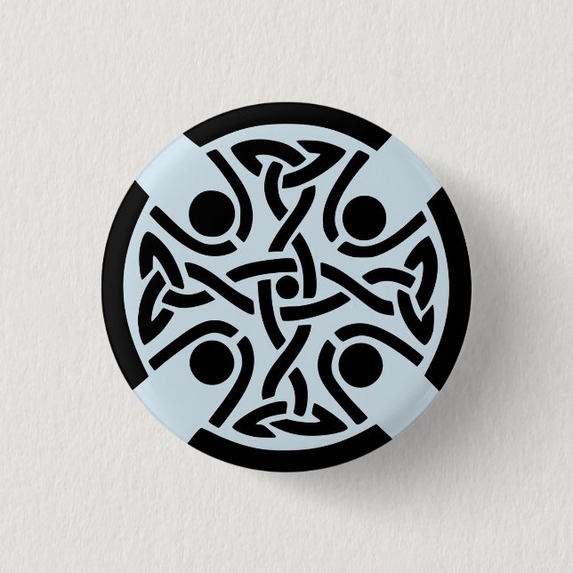Keltischer Knotenentwurf Knopf Button (Vorderseite)