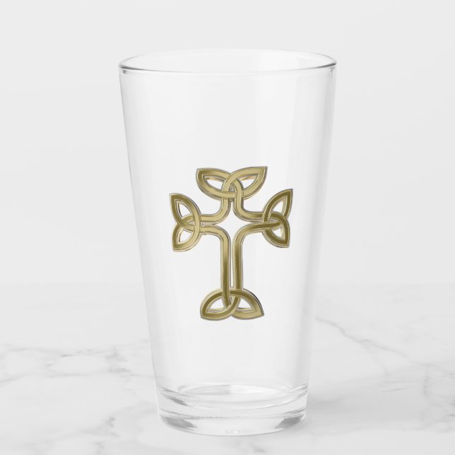 Keltischer Kreuzknochen Glas (Vorderseite)