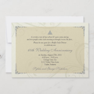 Keltischer Liebesknoten Diamantene Hochzeit Jubilä Einladung