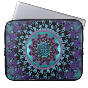 Keltischer Mandala auf bunter Laptopschutzhülle