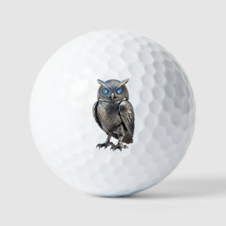 Keltischer mechanischer silberner Steampunk Vogel Golfball