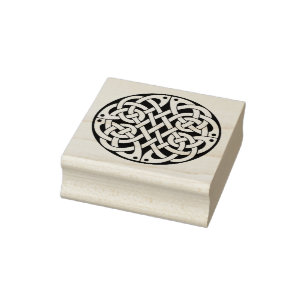 Keltischer, nordischer, geflochtener Kreis Gummistempel