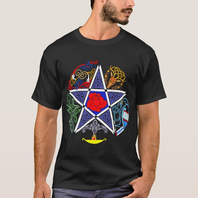 Keltischer Pentagram T-Shirt (Vorderseite)
