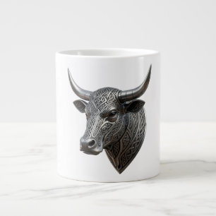 Keltischer Silber Stierkopf Wikinger Keltisch Jumbo-Tasse
