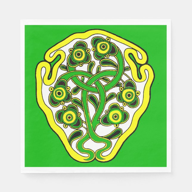 keltischer Symboldruck Serviette (Vorderseite)