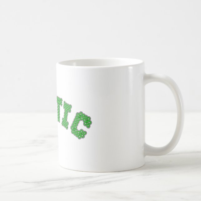 keltischer Text Kaffeetasse (Rechts)