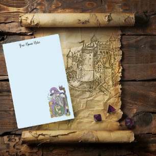 Keltischer Zauberer-Drache Fantasy Lila Post-it Klebezettel
