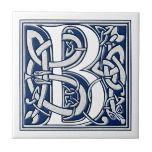 Keltisches b-Monogramm Fliese