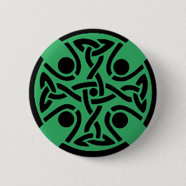 Keltisches Christliches Kreuz Button