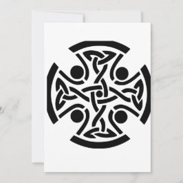Keltisches Christliches Kreuz Einladung