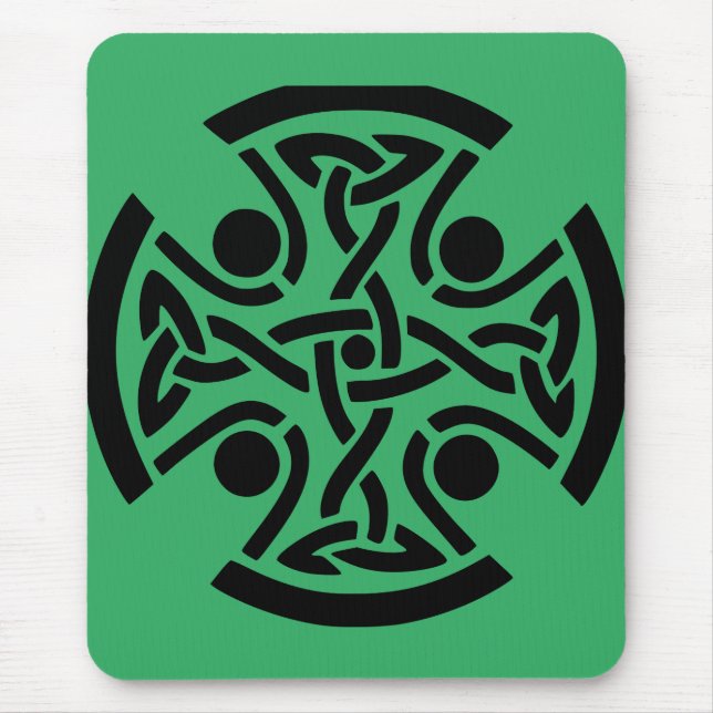 Keltisches Christliches Kreuz Mousepad (Vorne)