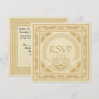 keltisches Design mit Claddagh Wedding RSVP
