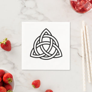 Keltisches Dreifach-Knoten Triquetra-Symbol Serviette