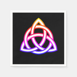 Keltisches Dreifach-Knoten Triquetra Wicca-Symbol Serviette