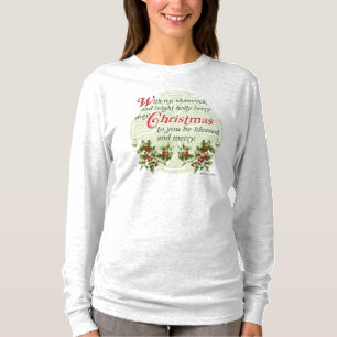 Keltisches Efeu-Stechpalmen-Weihnachten T-Shirt