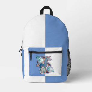 Keltisches Einhorn Bedruckter Rucksack