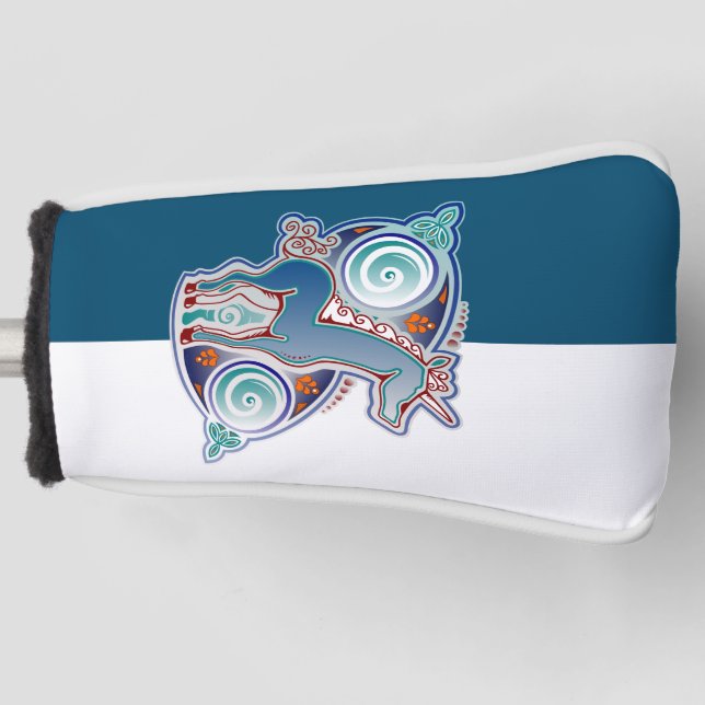 Keltisches Einhorn Golf Headcover (Vorderseite)