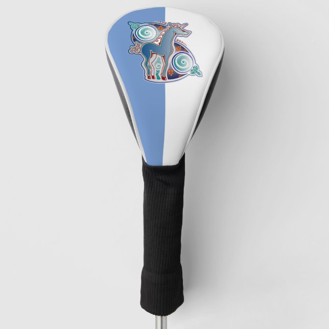 Keltisches Einhorn Golf Headcover (Vorderseite)