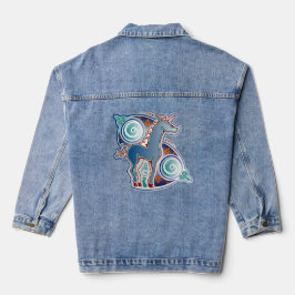 Keltisches Einhorn Jeansjacke