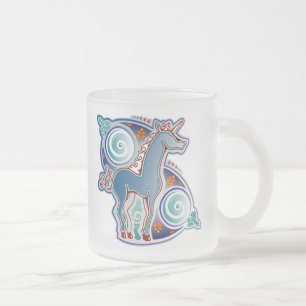 Keltisches Einhorn Mattglastasse