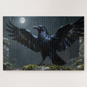 Keltisches Geisttier Raben-Puzzle
