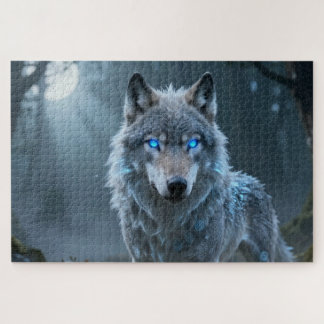 Keltisches Geisttier Wolf Puzzle