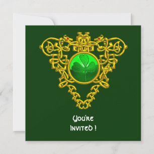 KELTISCHES HERZ MIT KLEEBLATT ST. PATRICK'S DAY PA EINLADUNG