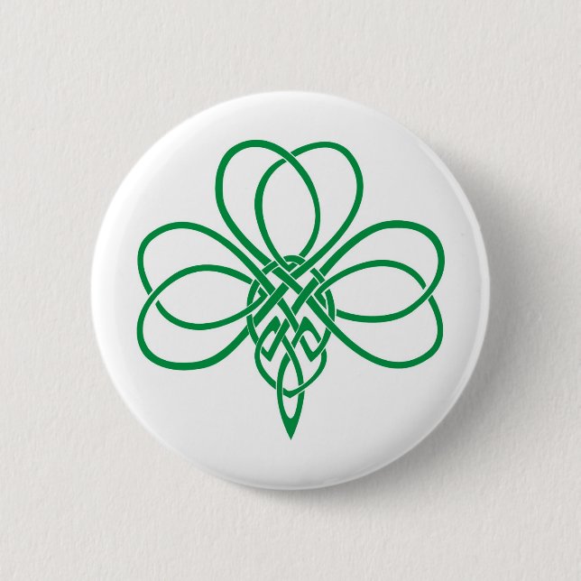 Keltisches Kleeblatt Button (Vorderseite)
