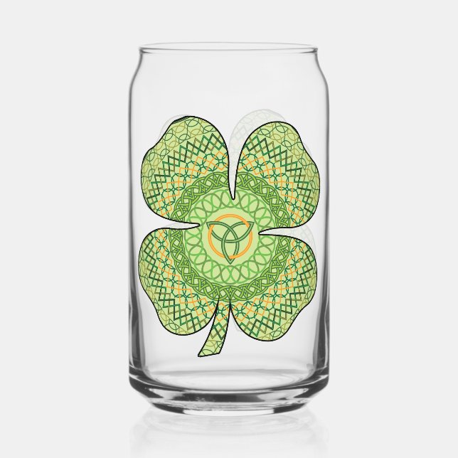 keltisches Kleeblatt Dosenglas (Vorderseite)