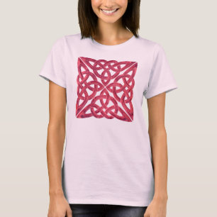 Keltisches Knoten-4-Quadrat-Glas T-Shirt