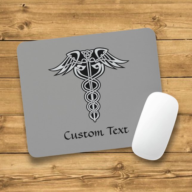 Keltisches Knoten-Caduceus Mousepad (Von Creator hochgeladen)