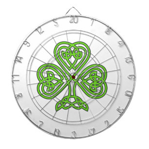 Keltisches Knoten-Kleeblatt Dartscheibe