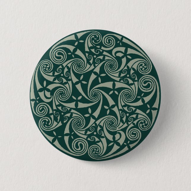 Keltisches Knoten-Medaillon-runder Entwurf, Button (Vorderseite)