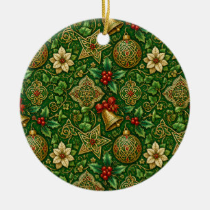 Keltisches Knotenmuster Irischer Weihnachts-Kerami Keramik Ornament