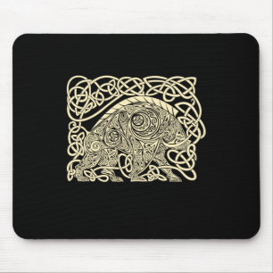 Keltisches Knotenwerk Eber - Altes Stammesymbol Au Mousepad