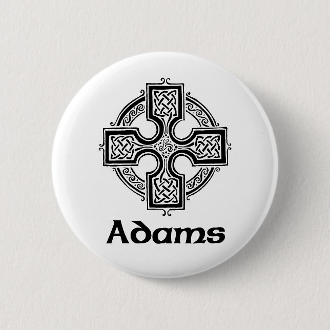 Keltisches Kreuz Adams Button (Vorderseite)