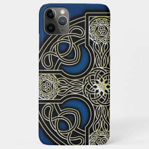 Keltisches Kreuz blau Case-Mate iPhone Hülle
