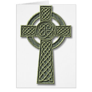 Keltisches Kreuz - Grüner Stein