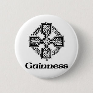 Keltisches Kreuz Guinneß Button