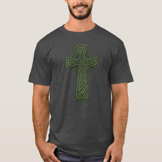 Keltisches Kreuz in Grün T-Shirt