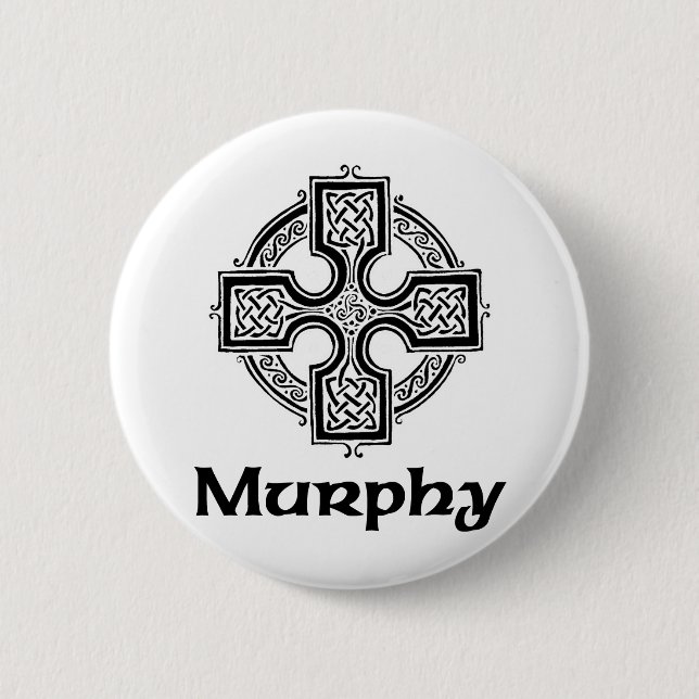 Keltisches Kreuz Murphys Button (Vorderseite)