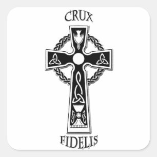Keltisches Kreuz Quadratischer Aufkleber