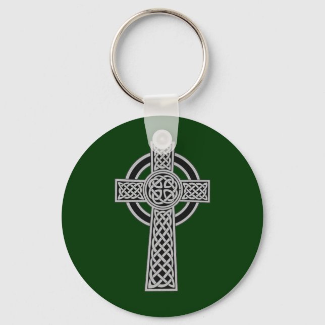 Keltisches Kreuz - Silber Schlüsselanhänger (Vorderseite)