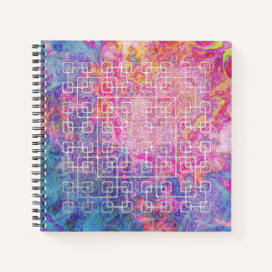 Keltisches Labyrinth - Spiral-Quadrat-Notizbuch Notizbuch