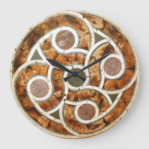 Keltisches Mosaik auf Acryluhr Große Wanduhr