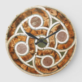 Keltisches Mosaik auf der Acryluhr Große Wanduhr