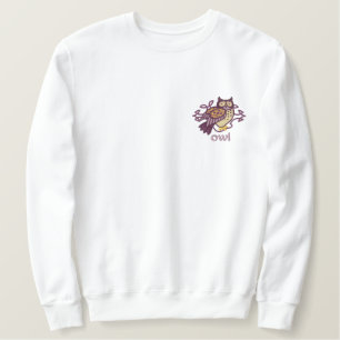 keltisches Owl Besticktes Sweatshirt