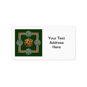 keltisches Pferdedesign Adressaufkleber